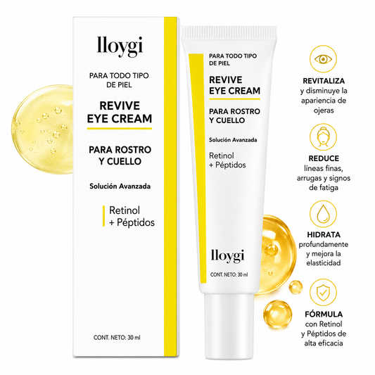 NIDA Revive™ – Crema Antiarrugas para Ojos, Rostro y Cuello